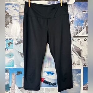 Black Cropped Active Leggings
